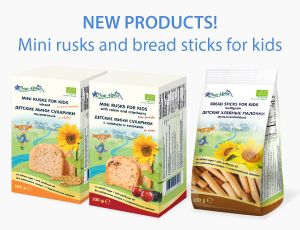 New products! Mini rusks and bread sticks for kids