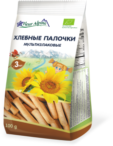 Mini rusks and bread sticks for kids